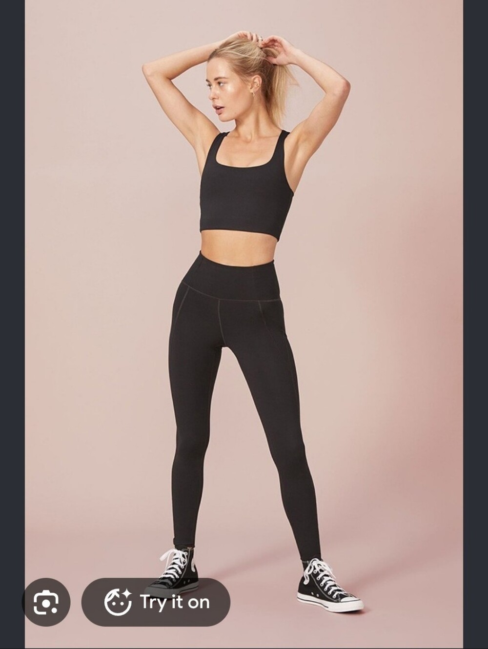 girlfriend collective Black High-Rise Performance Leggings